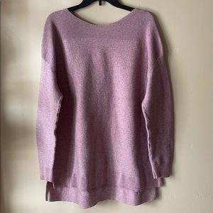 ELLE Mauve Hi-Ali Sweater w/Keyhole Back 2XL EUC